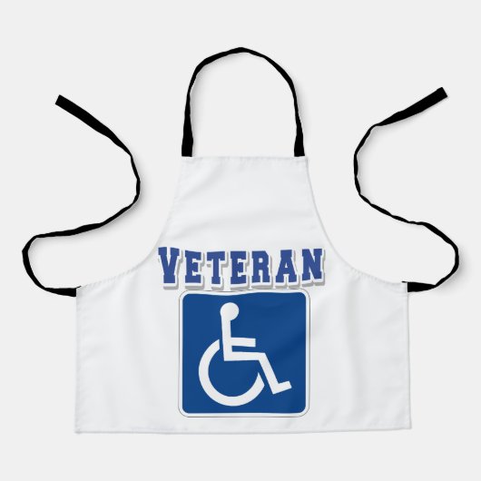 Mit Behinderung behinderter Veteran Schürze (Vorderseite)