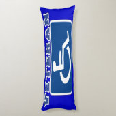 Mit Behinderung behinderter Veteran Seitenschläferkissen (Rückseite (Vertikal))