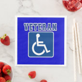 Mit Behinderung behinderter Veteran Serviette (Beispiel)