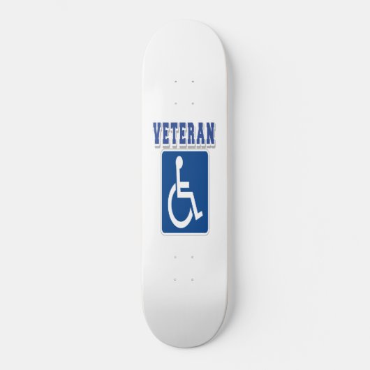 Mit Behinderung behinderter Veteran Skateboard (Vorderseite)
