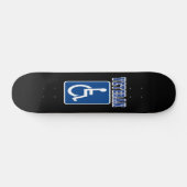 Mit Behinderung behinderter Veteran Skateboard (Horizontal)