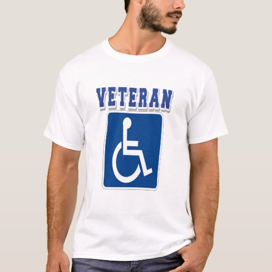 Mit Behinderung behinderter Veteran T-Shirt (Vorderseite)