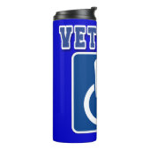 Mit Behinderung behinderter Veteran Thermosbecher (Nach links gedreht)