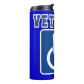 Mit Behinderung behinderter Veteran Thermosbecher (Nach links gedreht)