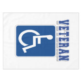 Mit Behinderung behinderter Veteran Tischdecke (Vorderseite (Horizontal))