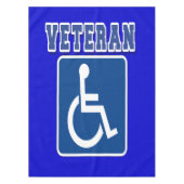 Mit Behinderung behinderter Veteran Tischdecke (Vorderseite)