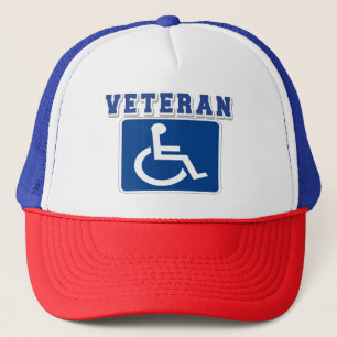 Mit Behinderung behinderter Veteran Truckerkappe
