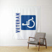 Mit Behinderung behinderter Veteran Wandteppich (Beispiel)