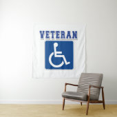 Mit Behinderung behinderter Veteran Wandteppich (Beispiel)