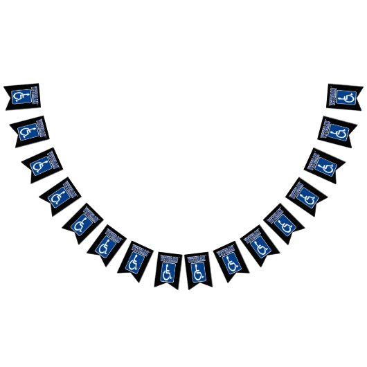 Mit Behinderung behinderter Veteran Wimpelkette (Alle)