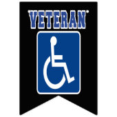 Mit Behinderung behinderter Veteran Wimpelkette (Zweite Fahne)
