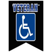 Mit Behinderung behinderter Veteran Wimpelkette (Erste Fahne)