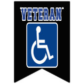 Mit Behinderung behinderter Veteran Wimpelkette (Dritte Fahne)