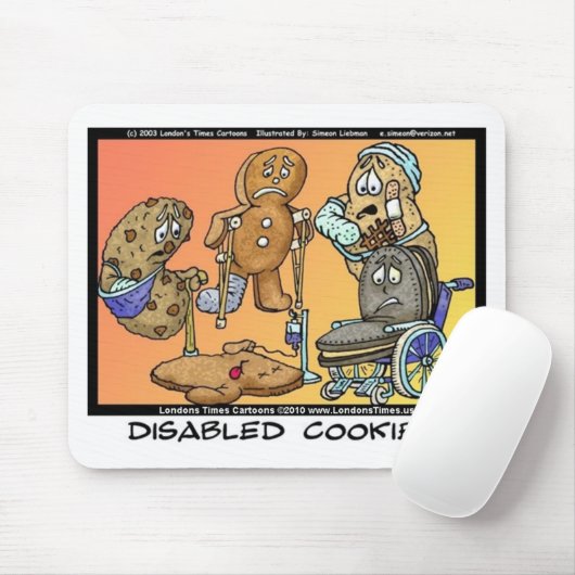 Mit Behinderung Cookies Funny Internet gibt T-Shir Mousepad (Mit Mouse)