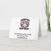 Mit Behinderung Feiertagskarte (Rückseite)