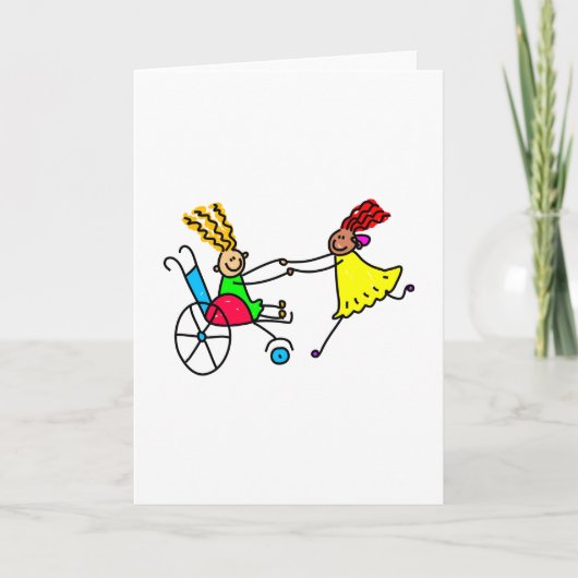 Mit Behinderung Freunde Karte (Vorderseite)