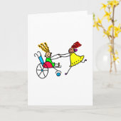 Mit Behinderung Freunde Karte (Gelbe Blume)