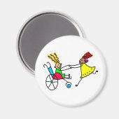 Mit Behinderung Freunde Magnet (Vorderseite/Rückseite)