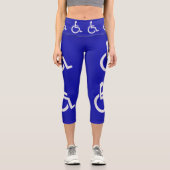 Mit Behinderung für Behinderte Capri Leggings (Vorderseite)