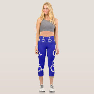 Mit Behinderung für Behinderte Capri Leggings