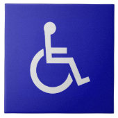 Mit Behinderung für Behinderte Fliese (Vorderseite)