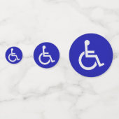 Mit Behinderung für Behinderte Konfetti (Vorderseiten)