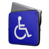 Mit Behinderung für Behinderte Laptopschutzhülle (Vorderseite Links)