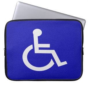 Mit Behinderung für Behinderte Laptopschutzhülle