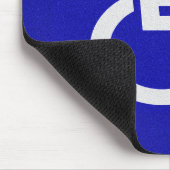 Mit Behinderung für Behinderte Mousepad (Ecke)