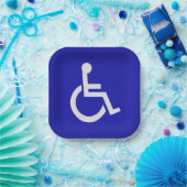 Mit Behinderung für Behinderte Pappteller (Party)