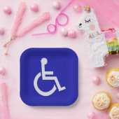 Mit Behinderung für Behinderte Pappteller (Party)