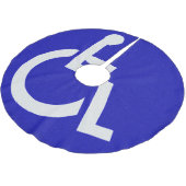 Mit Behinderung für Behinderte Polyester Weihnachtsbaumdecke (Schrägansicht)