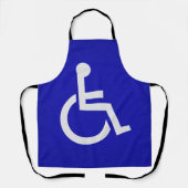 Mit Behinderung für Behinderte Schürze (Vorderseite)
