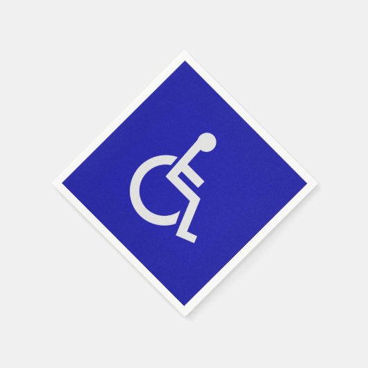 Mit Behinderung für Behinderte Serviette (Ecke)