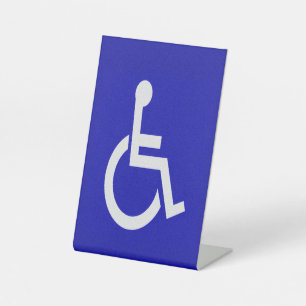 Mit Behinderung für Behinderte Sockelschild