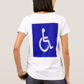 Mit Behinderung für Behinderte T-Shirt (Rückseite)