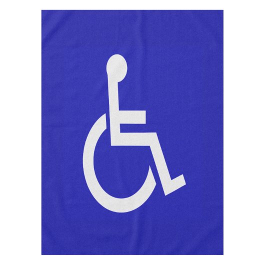 Mit Behinderung für Behinderte Tischdecke (Vorderseite)