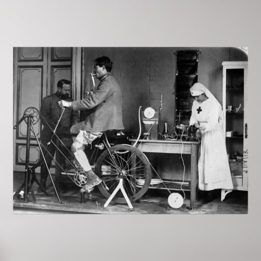 Mit Behinderung italienischer Soldat, 1910er Poster (Vorne)