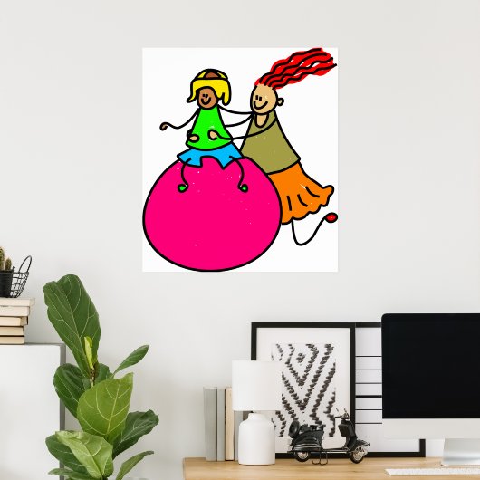 Mit Behinderung Junge Poster (Heimbüro)