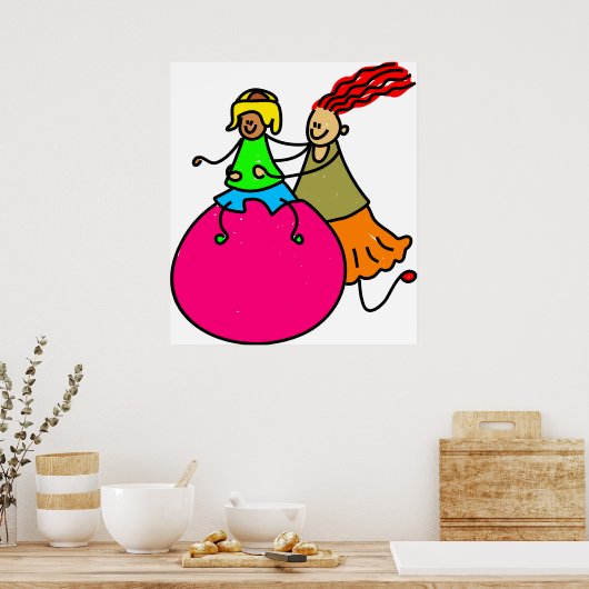 Mit Behinderung Junge Poster (Küche)