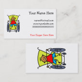 Mit Behinderung Junge Visitenkarte (Vorne/Hinten)