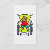 Mit Behinderung Junge Visitenkarte (Rückseite)