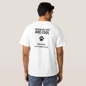 Mit Behinderung Katzen sind cool T-Shirt (Schwarz voll)