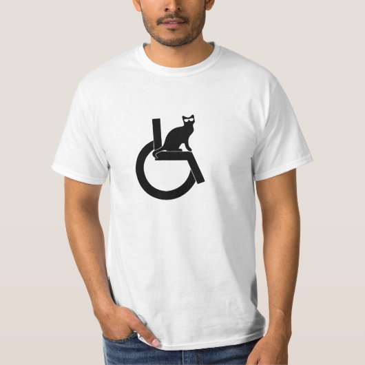 Mit Behinderung Katzen sind cool T-Shirt (Vorderseite)