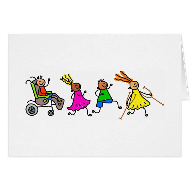 Mit Behinderung Kinder (Vorderseite (Horizontal))