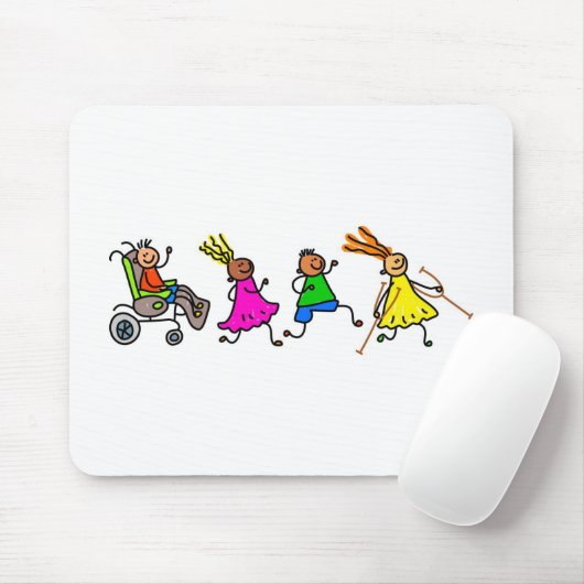 Mit Behinderung Kinder Mousepad (Mit Mouse)