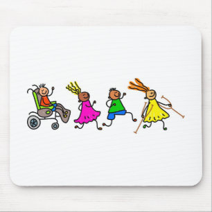 Mit Behinderung Kinder Mousepad