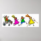 Mit Behinderung Kinder Poster (Vorne)