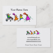 Mit Behinderung Kinder Visitenkarte (Vorne/Hinten)