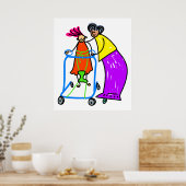 Mit Behinderung Mädchen Poster (Küche)